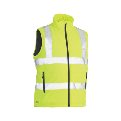 Vest Puffer His Vis 4XL Yellow Poly Ripstop TPU 115gsm 3M Tape Bisley_36002579_BV0329HT_BBLY4XL