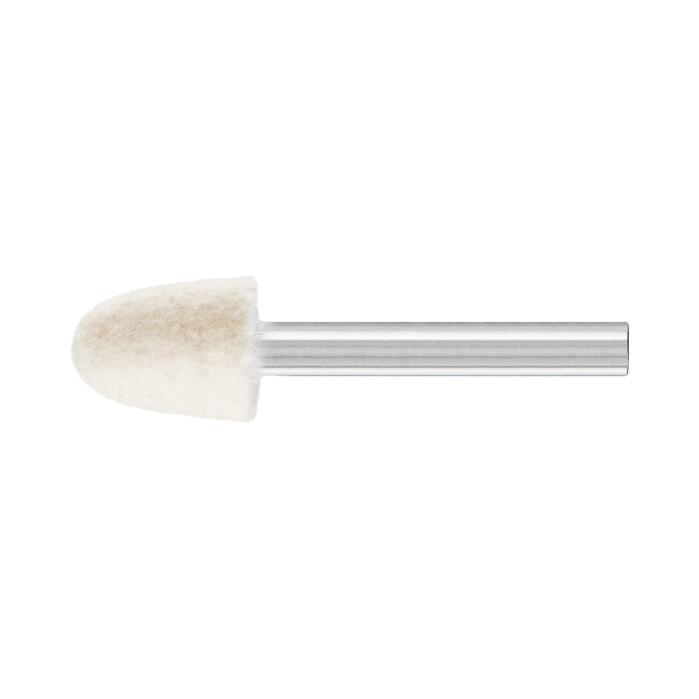 Medium-hard felt polishing points conical shape 15x20 mm shank dia. 6 mm_40108210_44151521