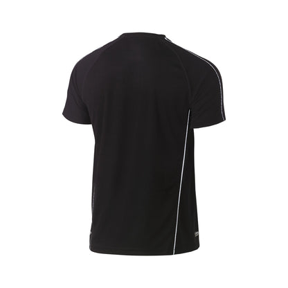 T-Shirt S/S Poly Mesh Crew Neck 130gsm Black 4XL Bisley_40014072_BK1426_BBLK4XL