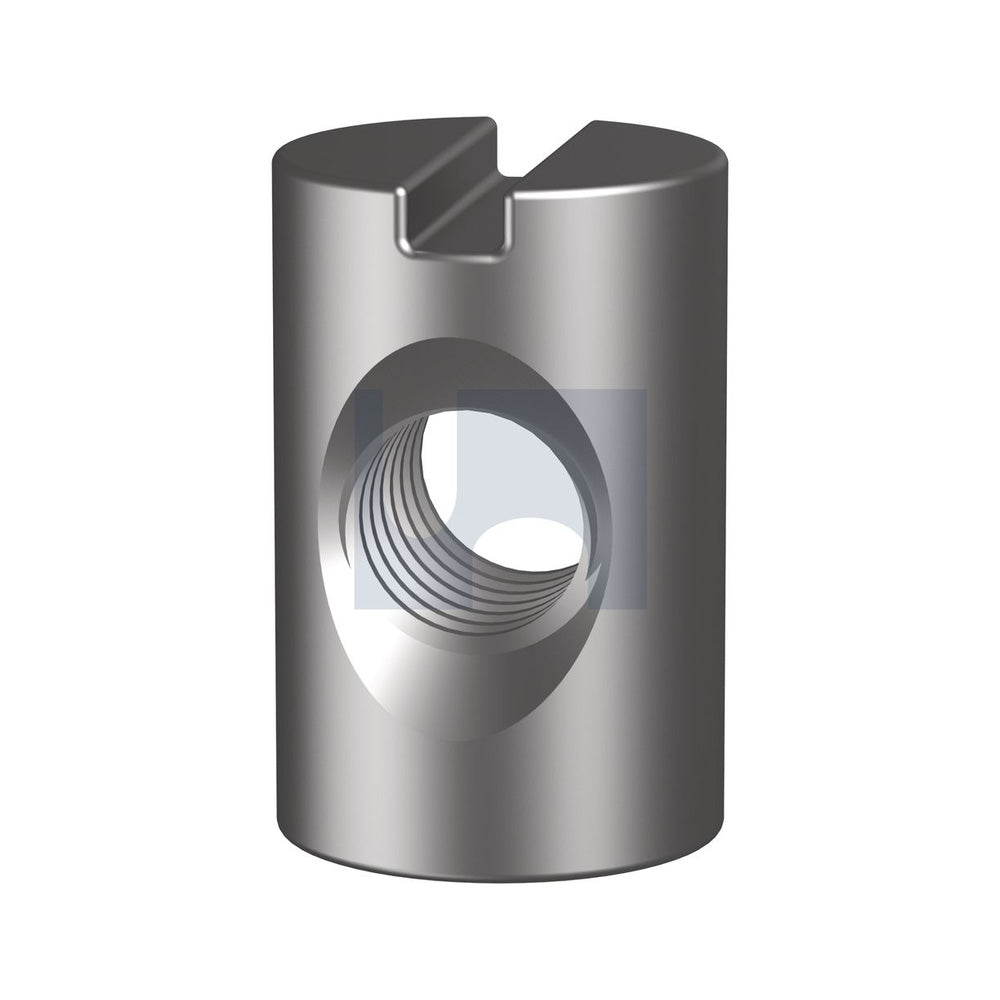 Furniture Barrel Nut ZP (Rohs Compliant) Hec/Mild Steel M6 15 - Pk 100_40092669_HFNBMSZCM06