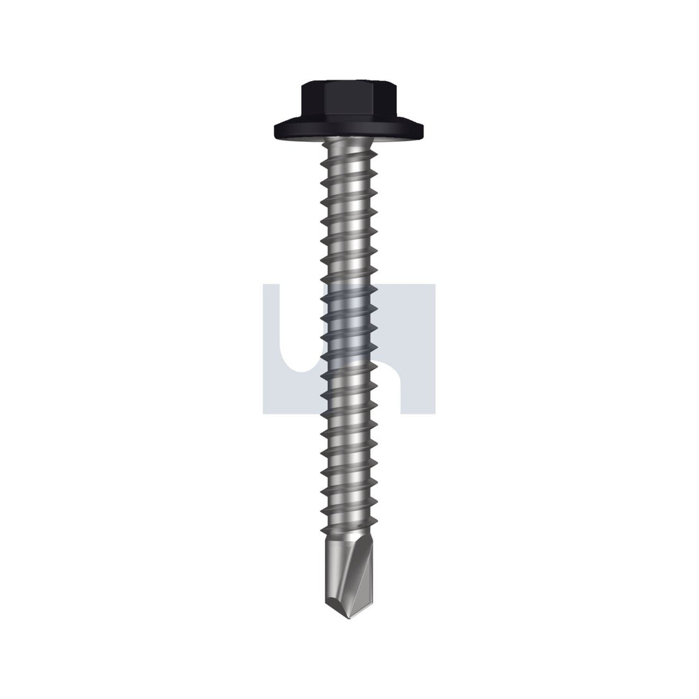 Metal Sds Flg Hex Hd Night Sky (Ebony) -Cl4 As3566 #12-14 45 - Pk 1000_40095269_TNSM4FH1214045