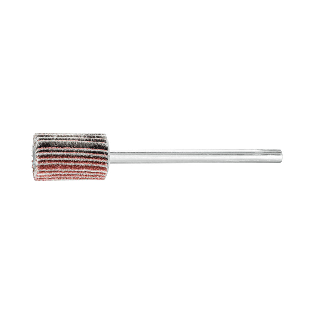 Alum oxide mounted flap wheel F 10x15 mm shank 3 mm A120 fine grind/finish_40108239_44400014