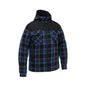 Hoodie Contrast Check Zip Front Cotton 290gsm Check Blue XS Bisley_40114183_BJ6703_CBLUXS