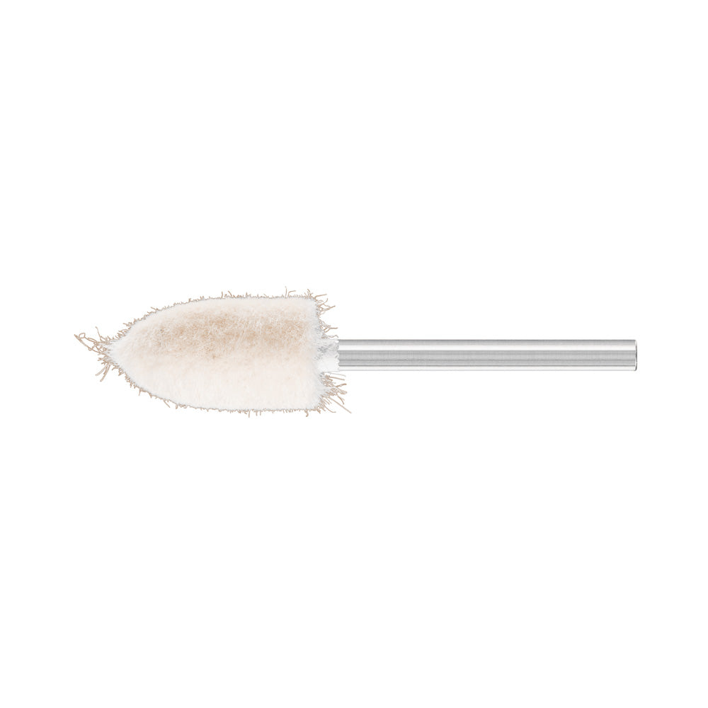 Medium-hard felt polishing points conical pointed shape 10x18 mm shank 3 m_40108212_44171013