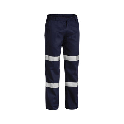 Pants Work 77R Navy Cotton Drill 310gsm 3M Tape Bisley_36001532_BP6003T_BPCTR77