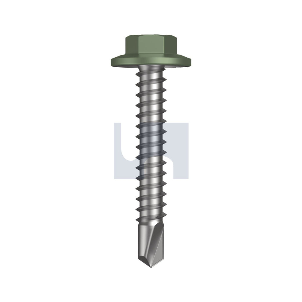 Sds Flg Hex Hd Pale Eucalypt-Cl4 #12-14 35 - Pk 500_40096420_FSTPEM4FH1214035