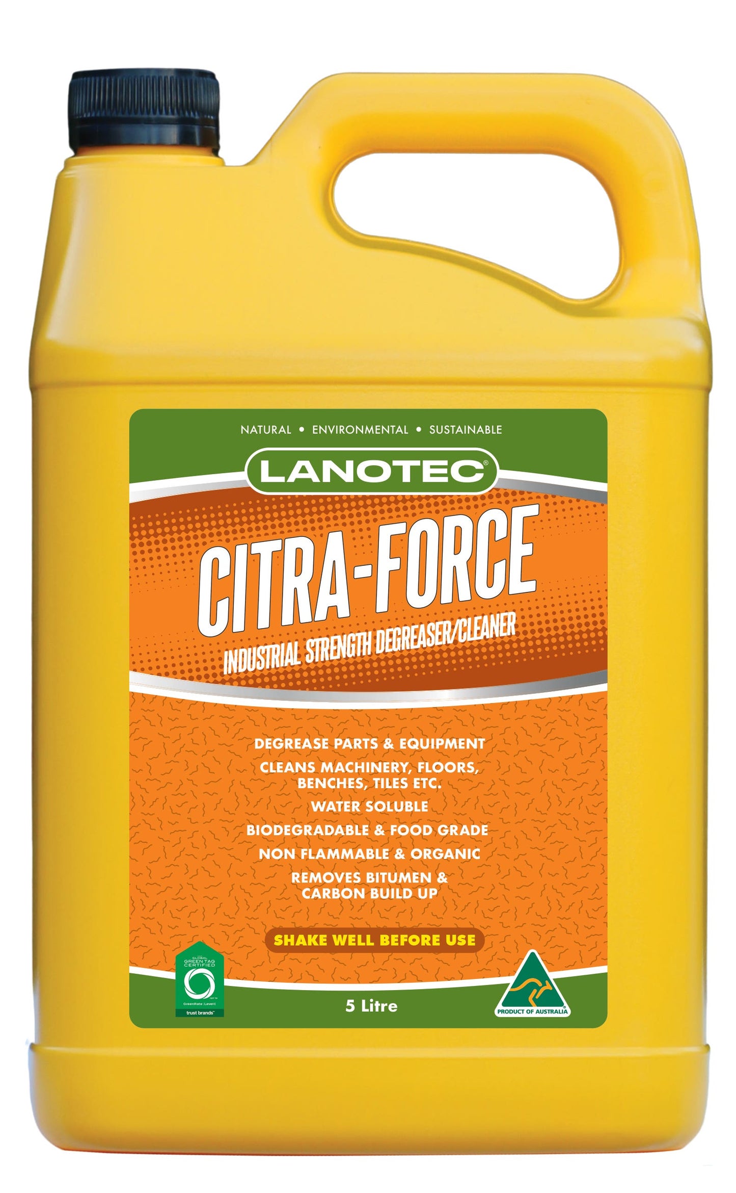 Citra-Force&reg; Non-Flammable Biodegradable Degreaser 5L 99830014 CF 0005