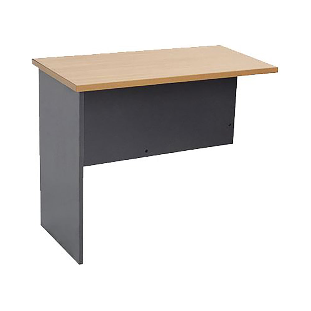 Rapid Worker Corner Workstation Wing 1200Wx600Dx730H Beech/Ironstone_1034169_CWR6 B/I
