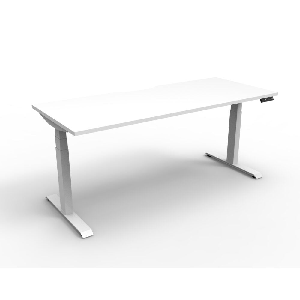 Boost + 1P Sit Stand Desk 1800x750mm Nat White Top White Frame_36022094_B+1P1875 NW/WS