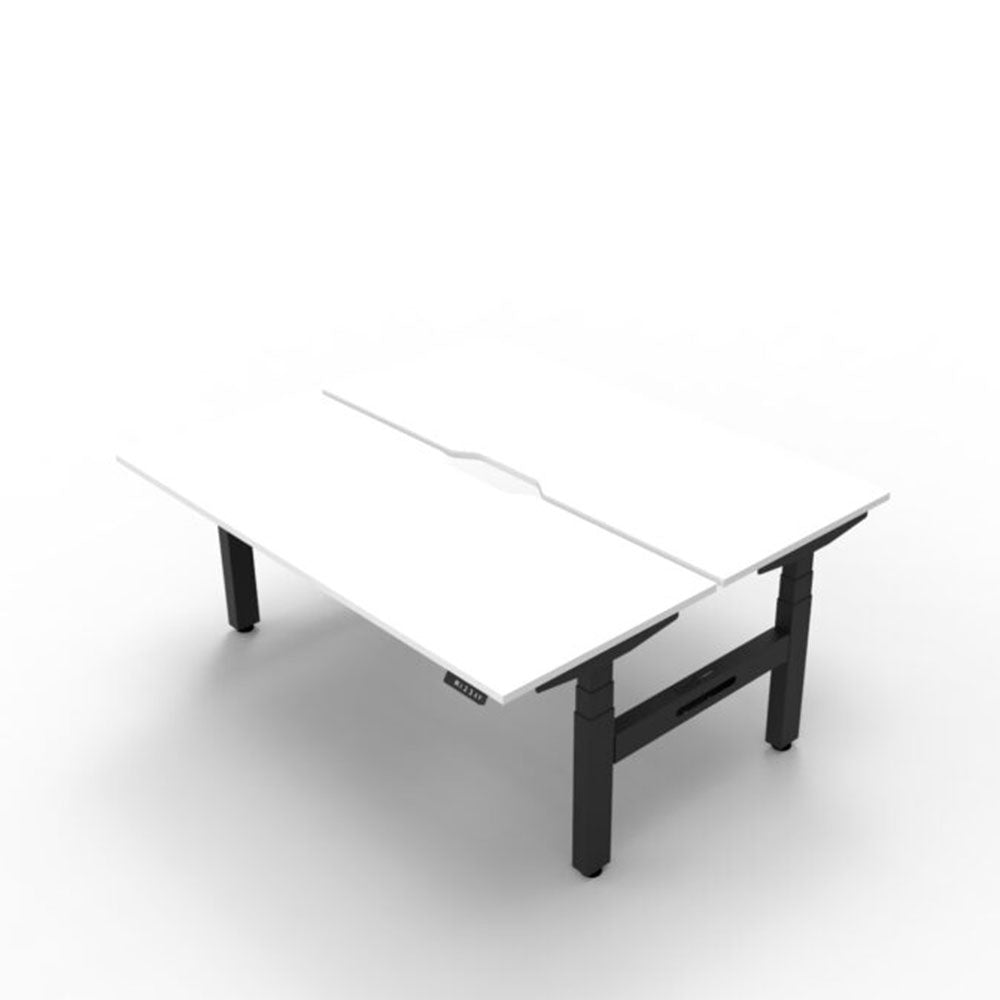 Boost + 2P Sit Stand Desk 1800x750mm Nat White Top Black Frame_36022140_B+2P1875 NW/BL
