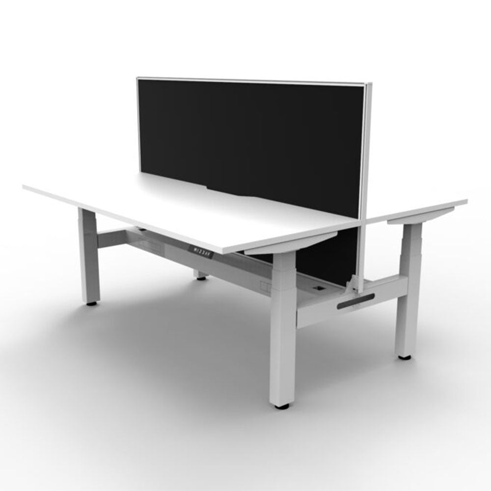 Boost + 2P Sit Stand Desk 1200x750mm Nat White Top White Frame Blk Scrn CT_36022121_B+2PWSCT1275 NW/WS