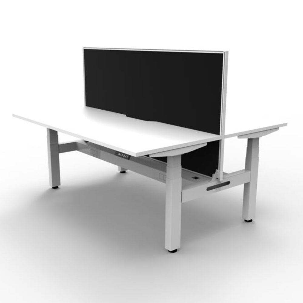 Boost + 2P Sit Stand Desk 1500x750mm Nat White Top White Frame Blk Scrn CT_36022135_B+2PWSCT1575 NW/WS