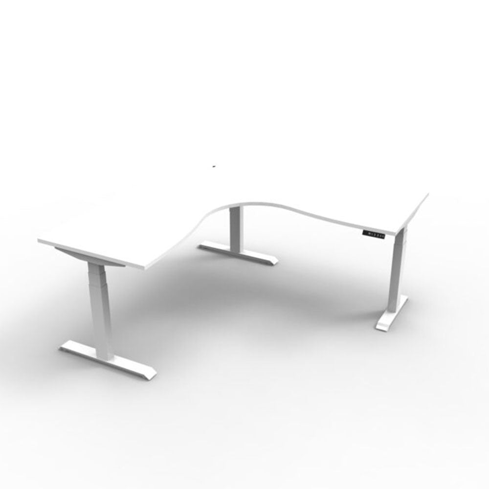 Boost + Cnr Sit Stand Desk 1800x1500mm Nat White Top White Frame_36022169_B+CNR1P1815 NW/WS