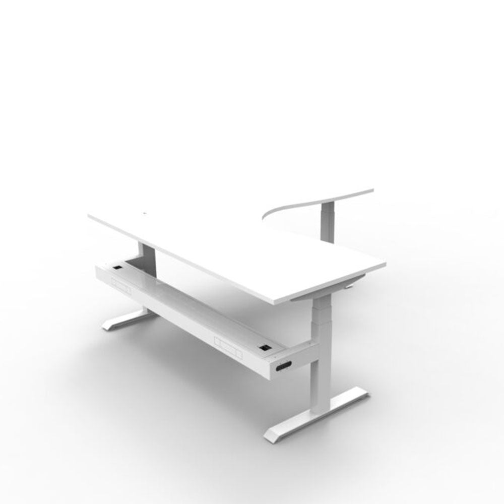 Boost + Cnr Sit Stand Desk 1800x1500mm Nat White Top White Frame Cable Tray_36022173_B+CNRCT1P1815 NW/WS