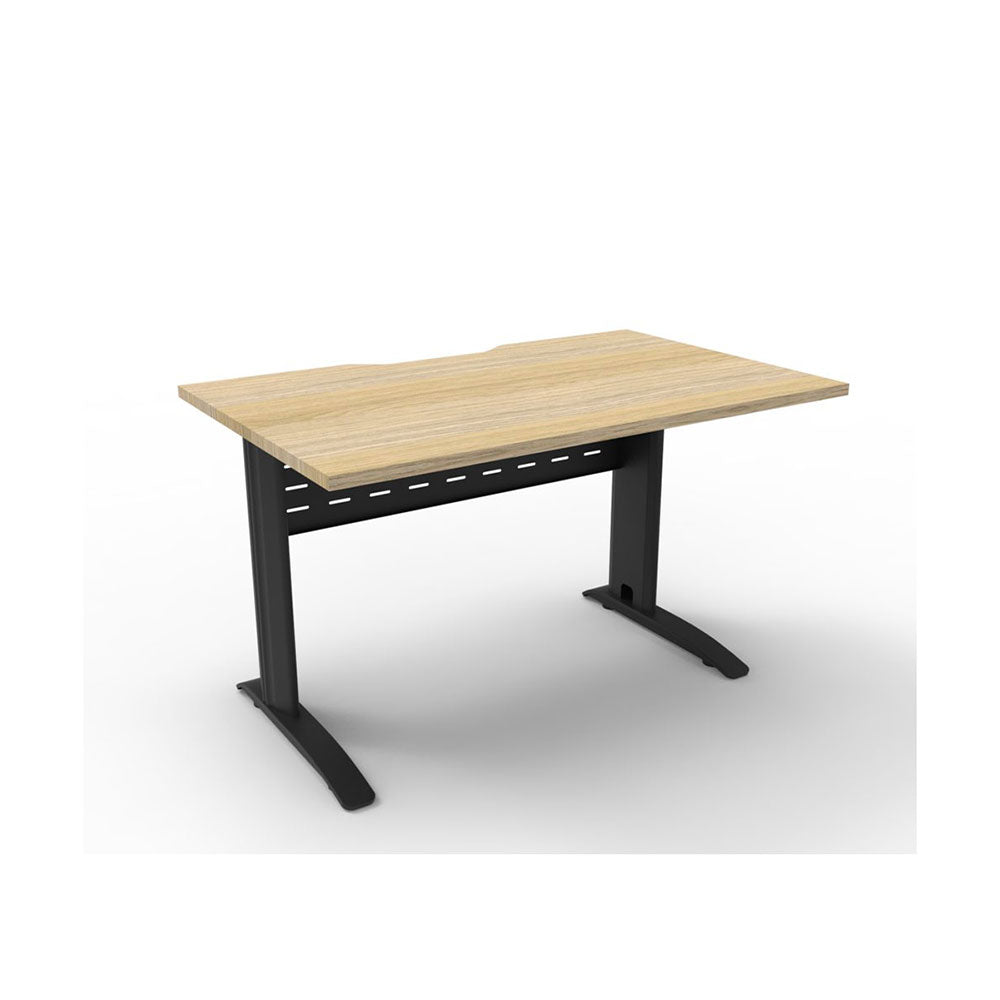 Desk Span Straight 1200W X 750D Nat Oak /Black    RSD1275M NO/BL_40046370_RSD1275M NO/BL