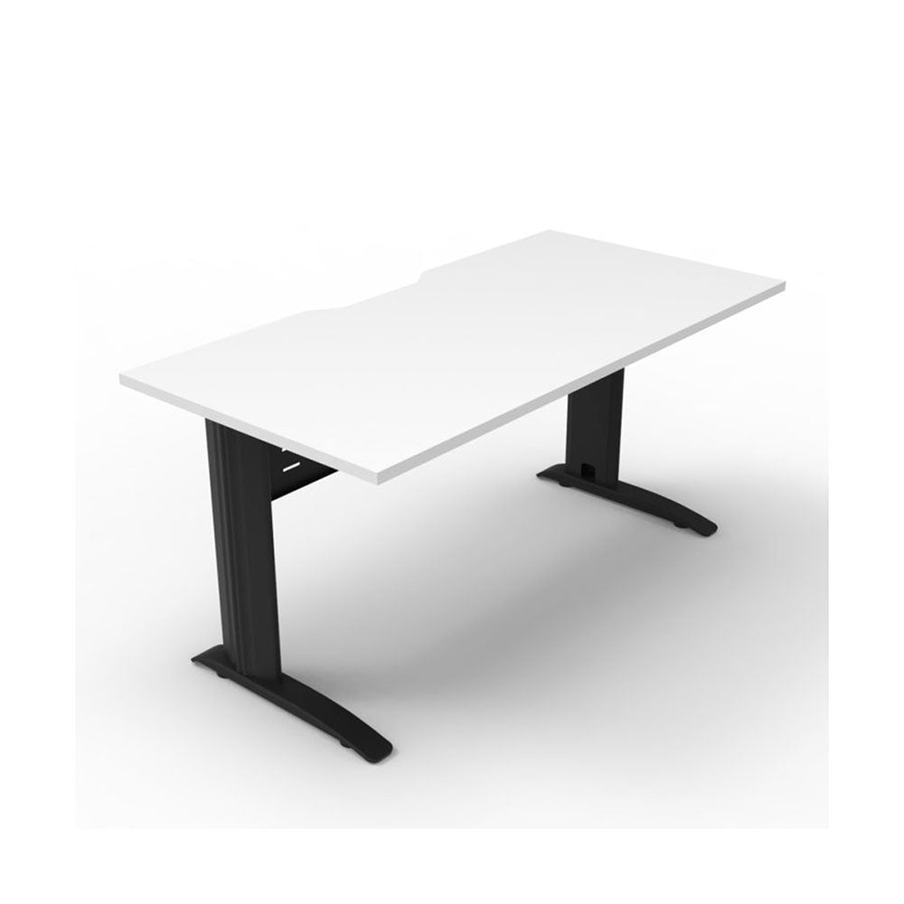 Desk Span Straight 1200W X 750D White /Black    RSD1275M NW/BL_40046371_RSD1275M NW/BL