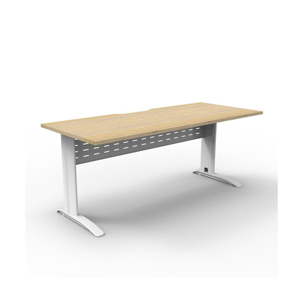 Desk Span Straight 1800W X 750D Nat Oak/WhIte    RSD1875M NO/WS_40046376_RSD1875M NO/WS