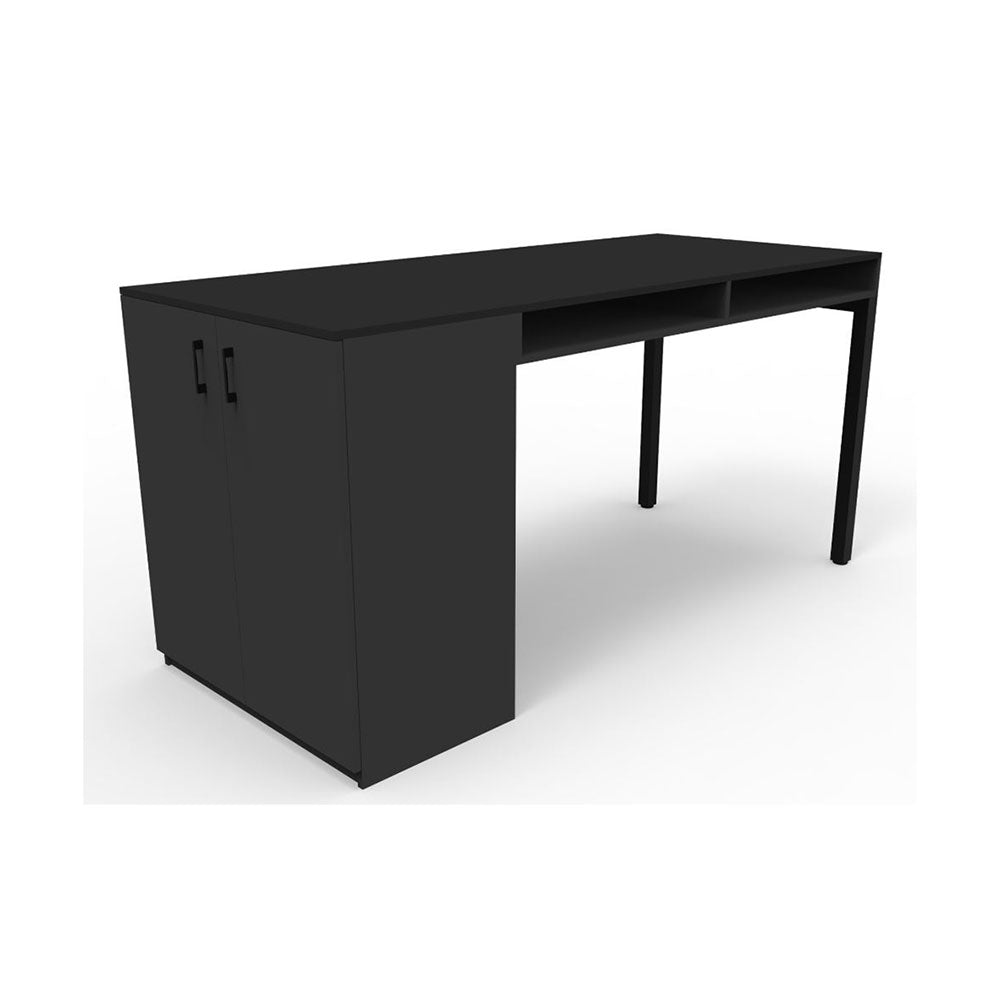 MeetUp Standing Table H1020x D900xw1200 Black Top/ Charcoal_40044106_MUST-BKCH-0921