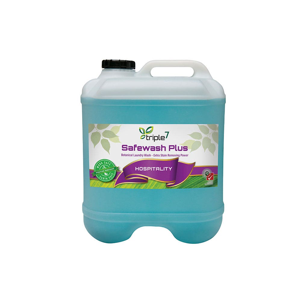 Safewash Plus Botanical Laundry Liquid With Extra Stain Remover Hospitality 20L 40022520 AASWLP-20