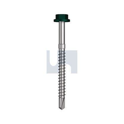 Sds Flg Hex Hd Cottage Green -Cl4 + SG #14-10 75 - Pk 500_40096678_TCGM4FS1410075