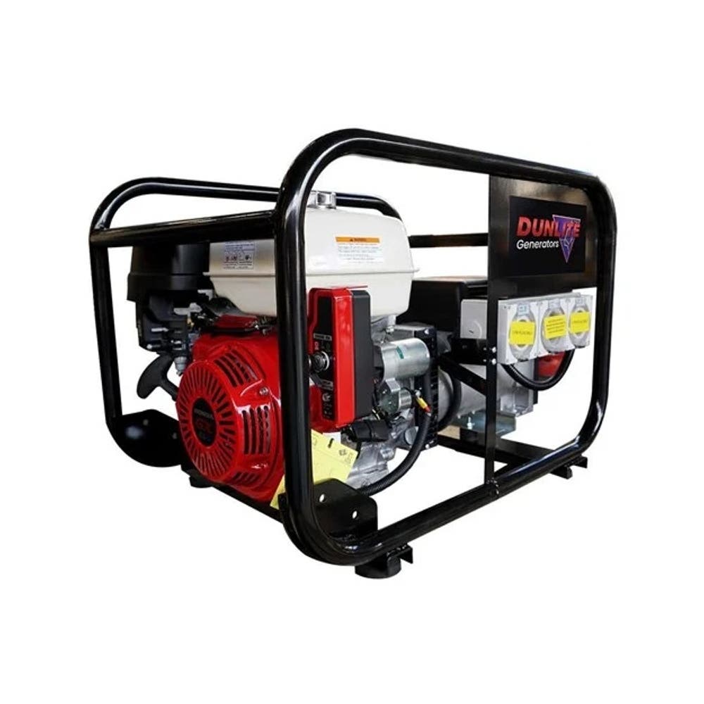 Generator 8kVA Petrol Generator Honda GX390 E/S RCD   Black DGUH7ES-2-RCD2_40064914_DGUH7ES-2-RCD2