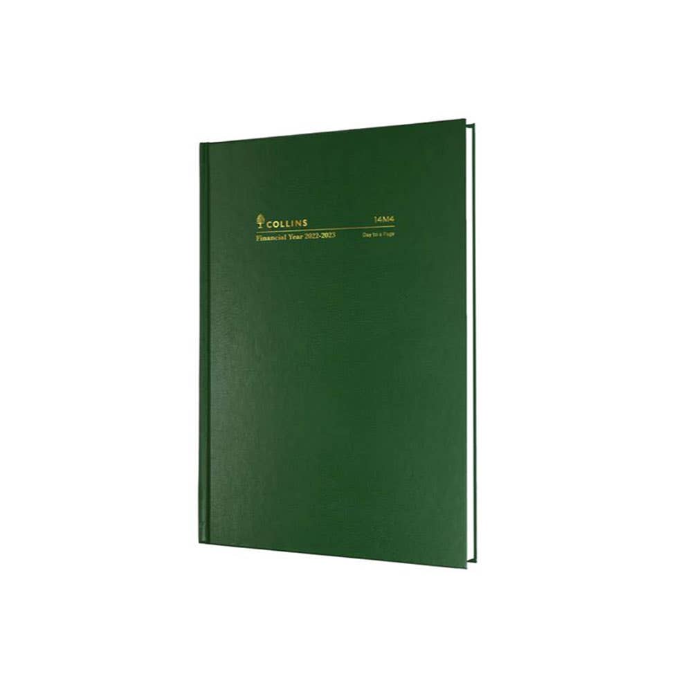 Diary Collins Financial 14M4 A4 1 Day To A Page 24/25 Green_85810115_85507