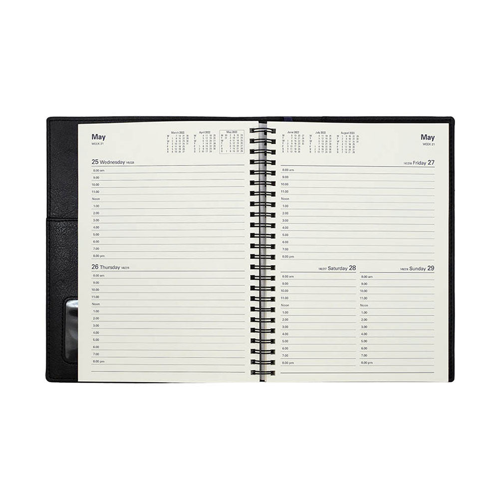 Diary Vanessa Wiro 185.V99 A5 1 Day To A Page 2026 Black_85789700_86523