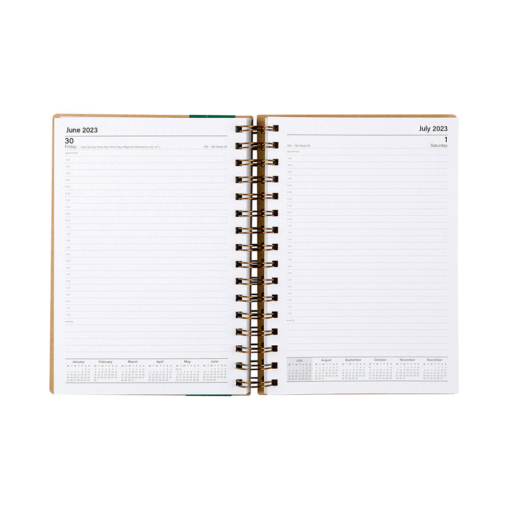 Diary Ecowise A4 1 Day To A Page 2026 Recycled Kraft_1042741_86610