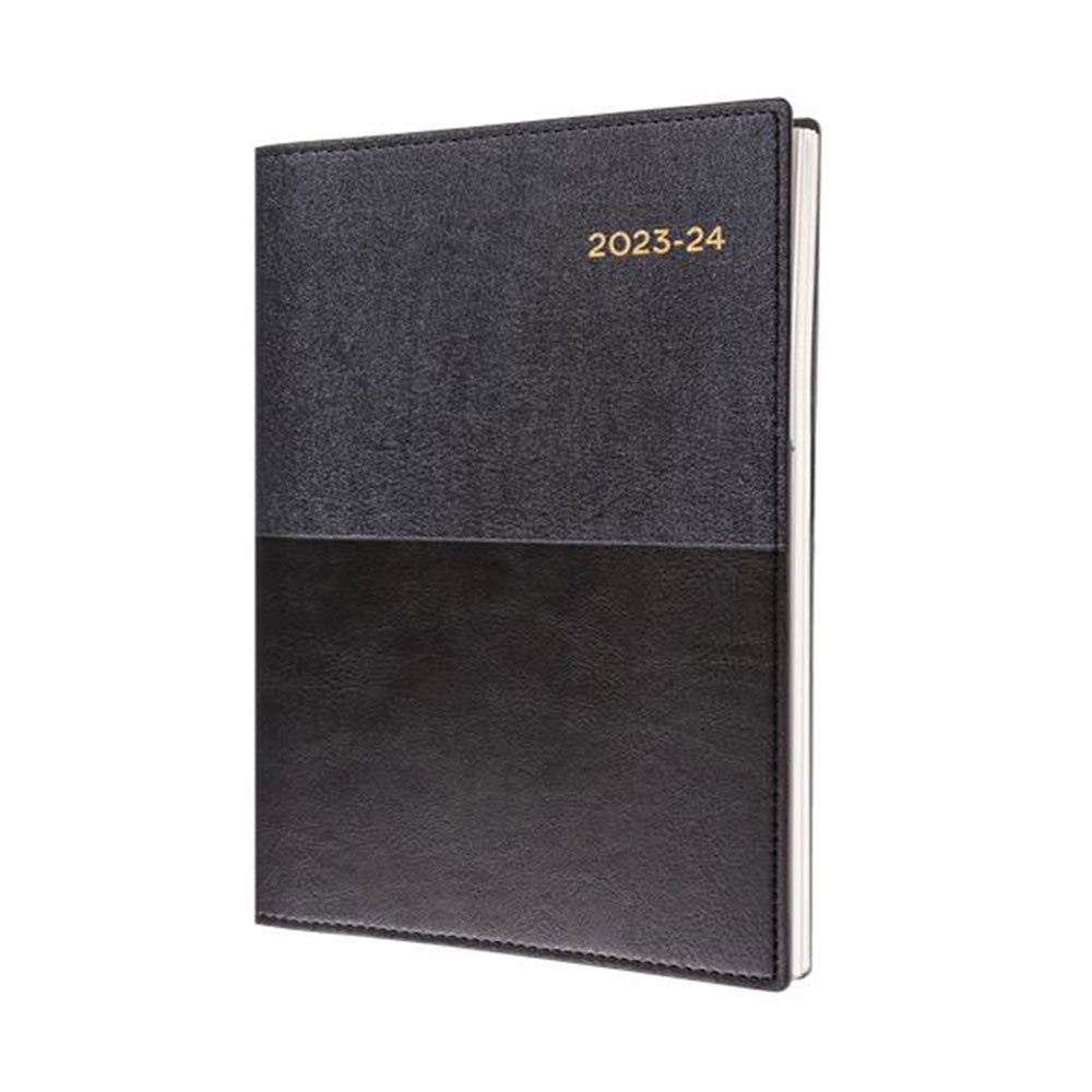 Diary Vanessa Financial 185.V99 A5 1 Day To A Page Black 2026/27_85811203_85611