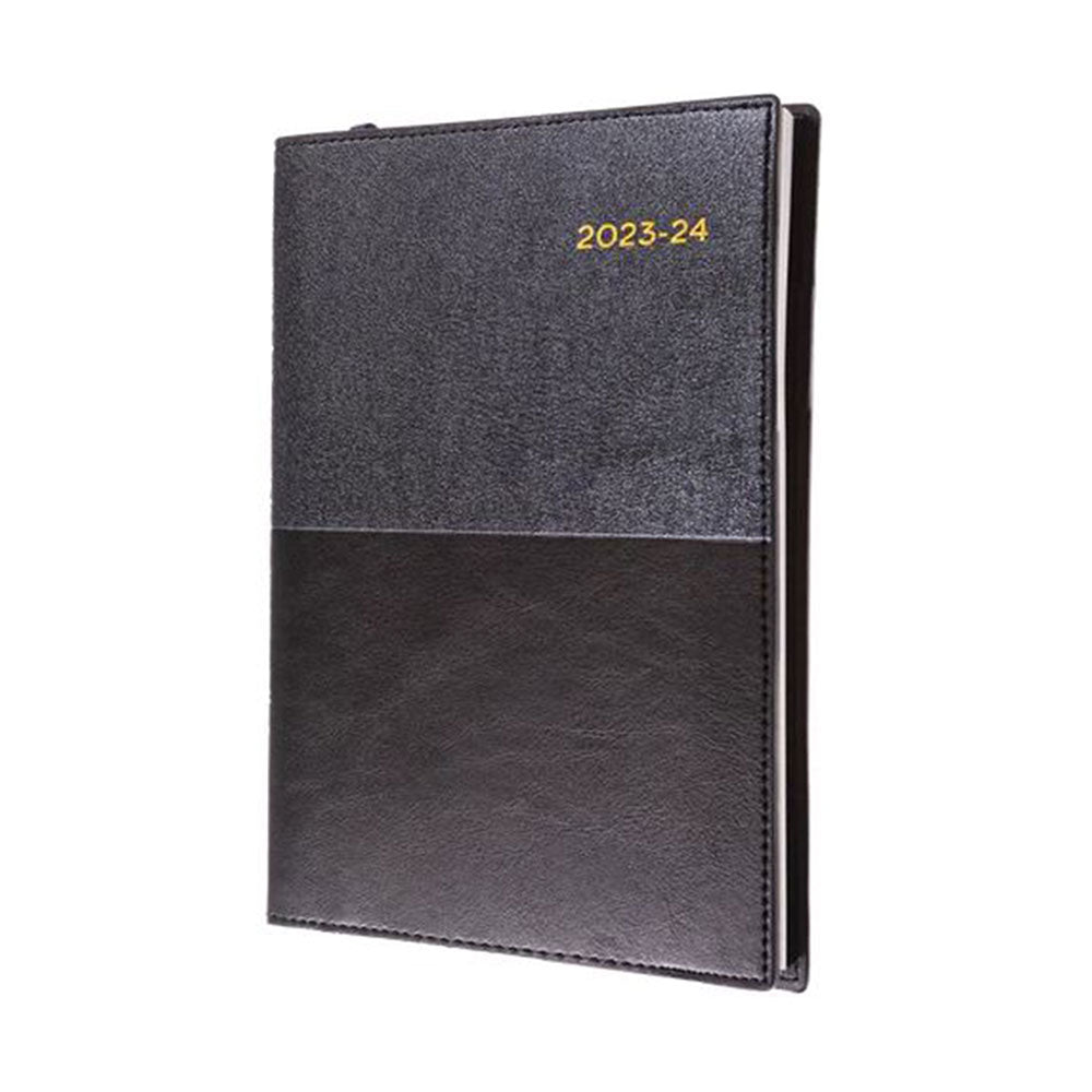 Diary Vanessa Financial 145.V99 A4 1 Day To A Page Black 2026/27_85811003_85625