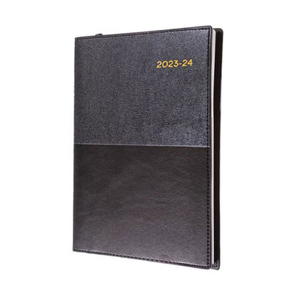 Diary Vanessa Financial 145.V99 A4 1 Day To A Page Black 2026/27_85811003_85625