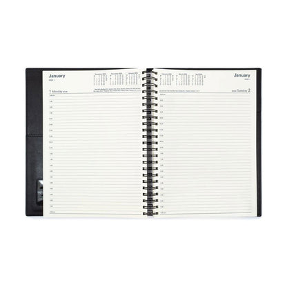 Diary Vanessa Financial 145.V99 A4 1 Day To A Page Black 2026/27_85811003_85625