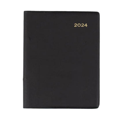 Diary Collins Belmont 337 Pvc A7 105x74mm Week Per Opening Black_1009393_86301