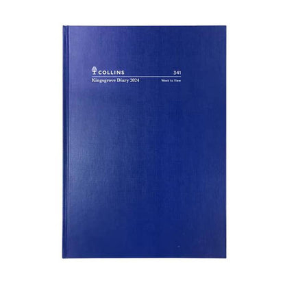 Diary Kingsgrove 341 A4 Week To An Opening 2024 Blue 1003531 86431