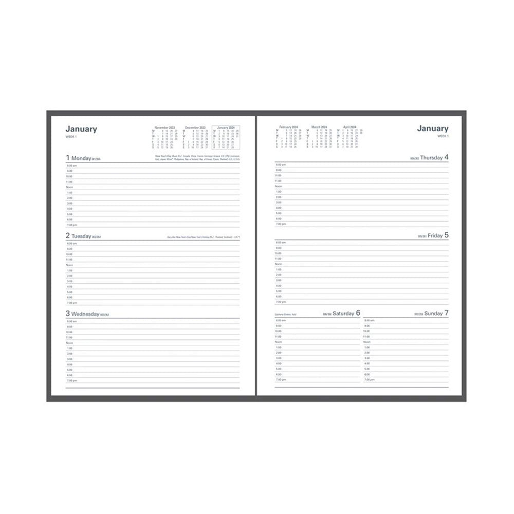 Diary Kingsgrove 341.P59 A4 Week To An Opening 2026 Blue_1003531_86431
