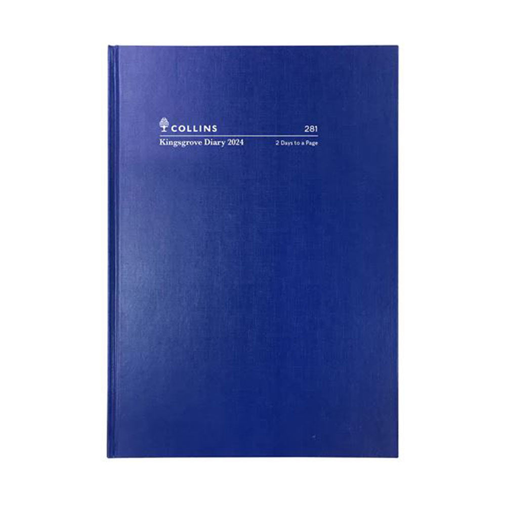 Diary Kingsgrove 281 A5 2 Days To A Page 2026 Blue_1009399_86434