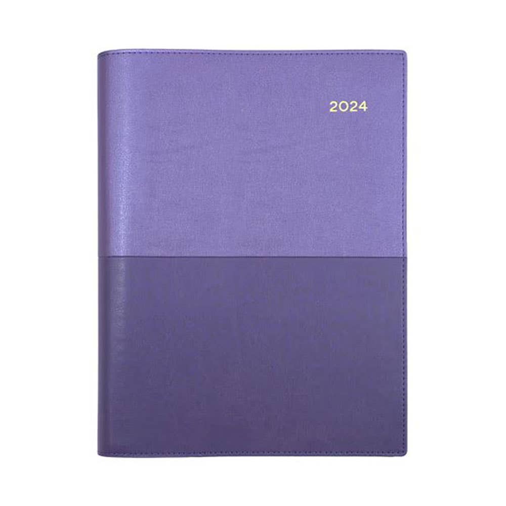 Diary Vanessa Wiro 145.V Colours A4 1 Day To A Page 2024 Lilac 9001853 86506