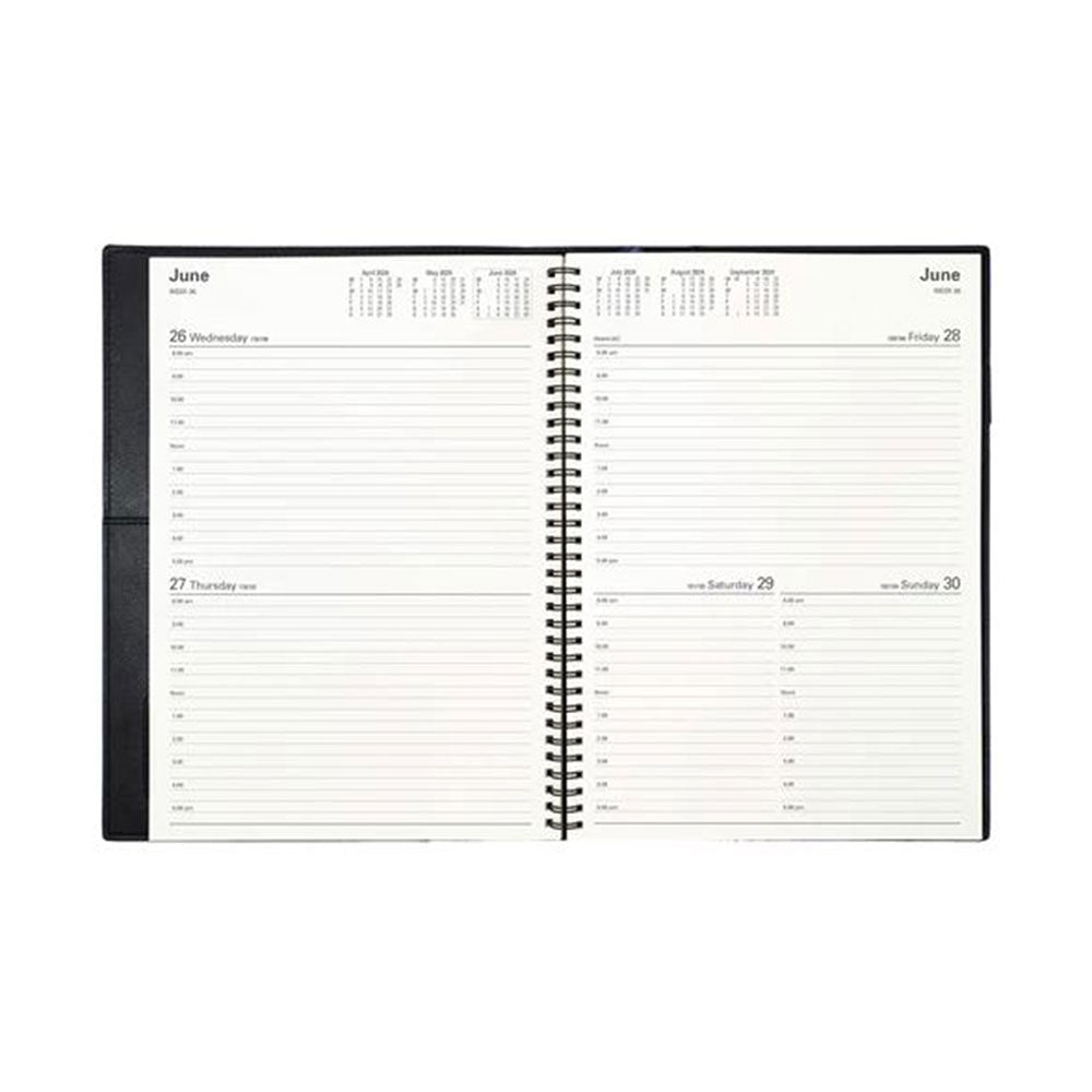Diary Vanessa Wiro 245.V99 A4 2 Days To A Page 2026 Black_85789400_86510