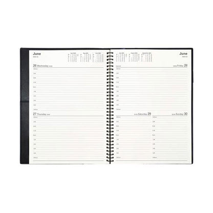 Diary Vanessa Wiro 245.V99 A4 2 Days To A Page 2026 Black_85789400_86510