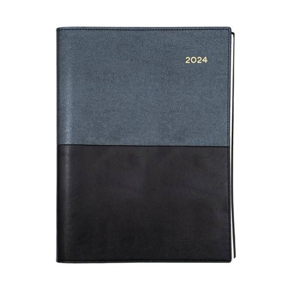 Diary Vanessa Wiro 185.V99 A5 1 Day To A Page 2024 Black 85789700 86523