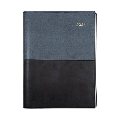 Diary Vanessa Wiro 185.V99 A5 1 Day To A Page 2024 Black 85789700 86523