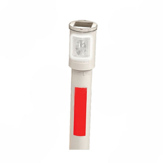 DINGO EYE FLASHING 1mtr Steel No Stake with pole. Red/White Flashing 36021906 DE-RW-FF-NS-1
