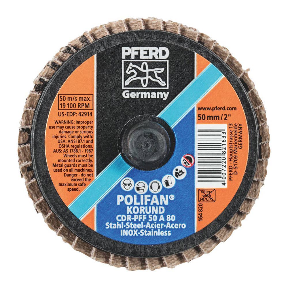 Disc Flap Mini Aluminium Oxide CDR Polifan 50mm 80G Pferd 40004681 47202090
