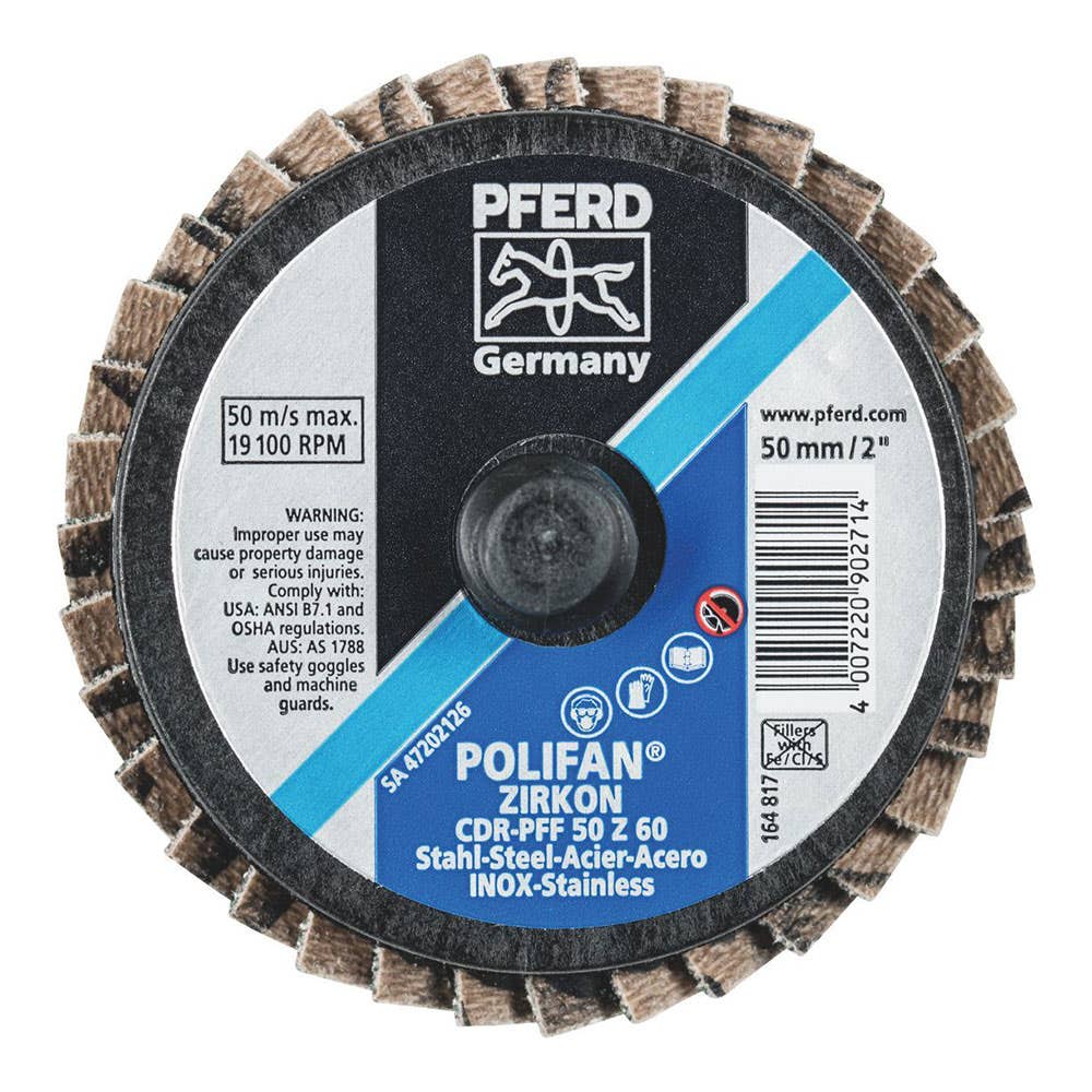 Mini Flap Disc Zirconia CDR Polifan 50mm 60G Pferd 36004099 47202126