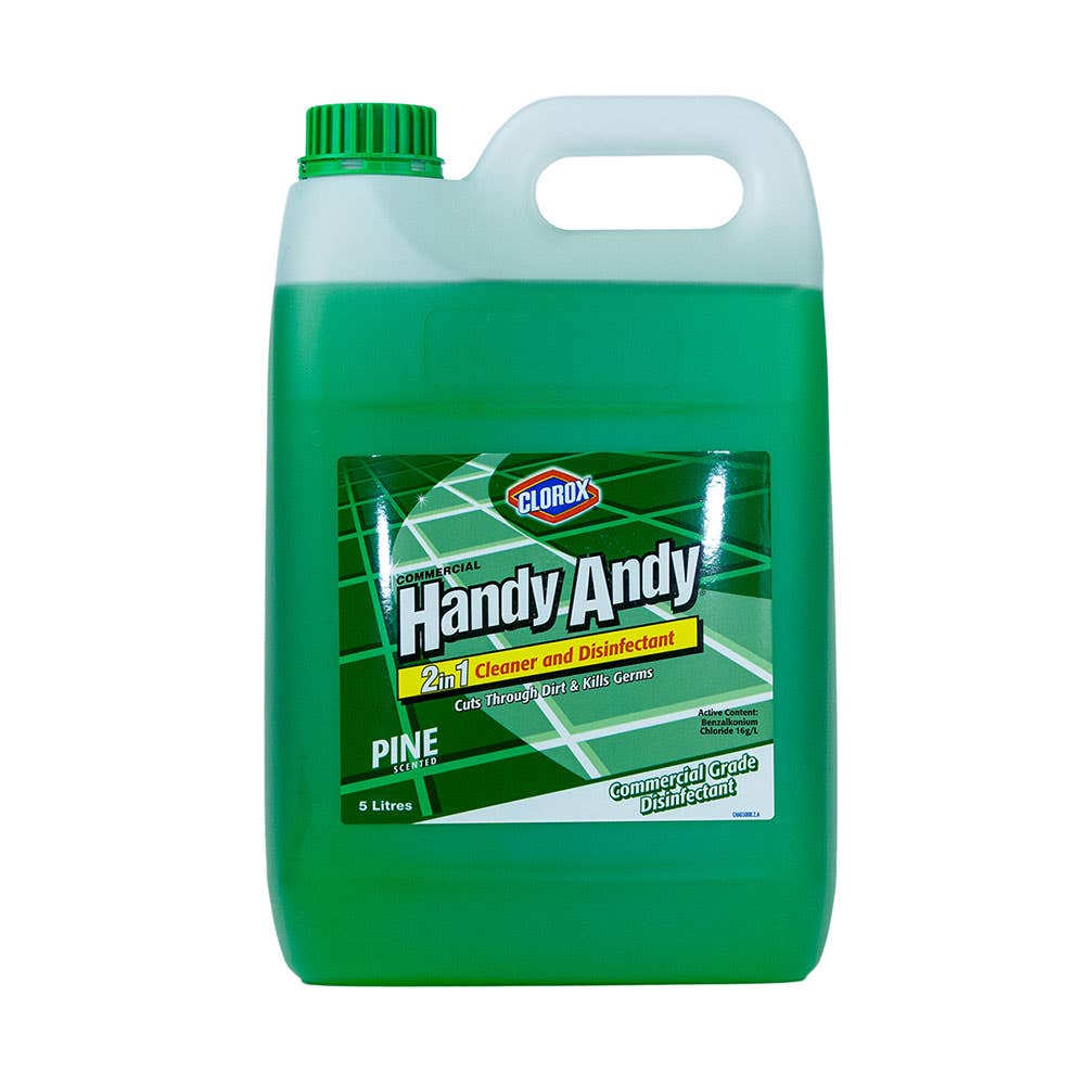 2 in 1 Handy Andy&reg; Surface Cleaner & Disinfectant Pine Green 5L 60013917 CHAG5000/2