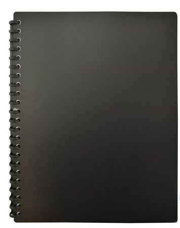 Bibbulmun Display Book A4 Ref 20 Pocket Black_40055672_A4 Black