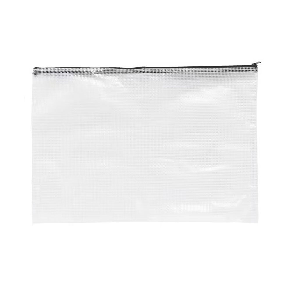 A4 Zip-Up Mesh Document Case Clear 345 x 250mm_40046416_82450