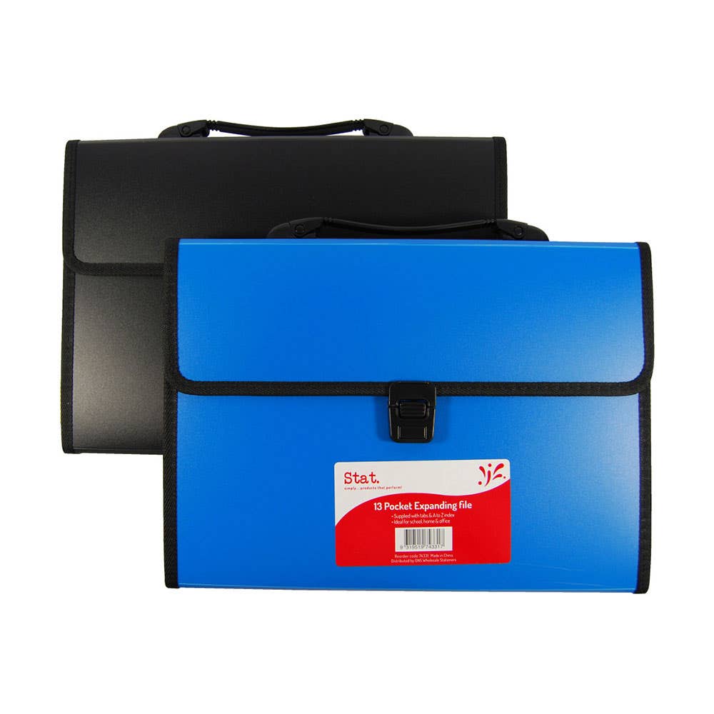 Expanding Case 13 Pocket Foolscap Assorted 39368300 74331