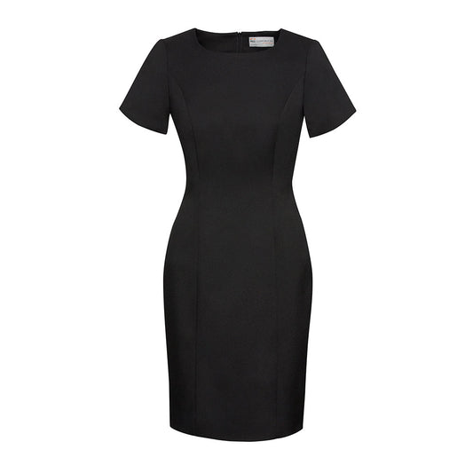 Ladies Shift Dress S/S Black - 10 36015223 30112-BLK-10