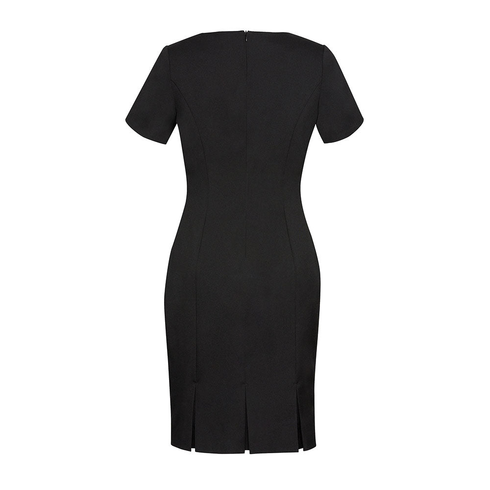 Ladies Shift Dress S/S Black - 10